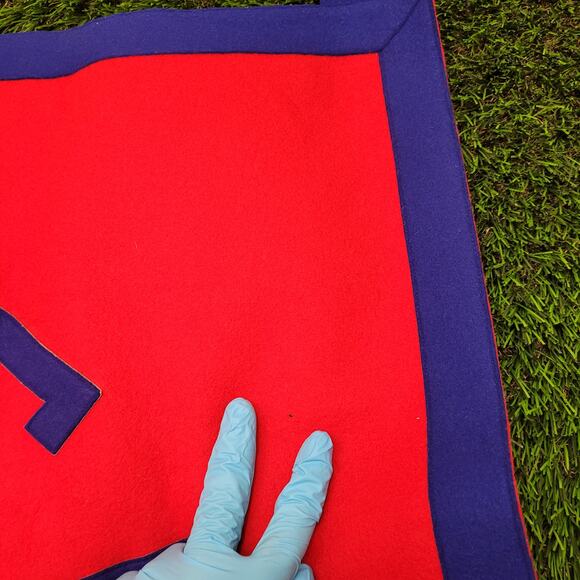 RARE VTG 70s Felt Banner Indian Head Camp USA Made Wall Art Decor - Picture 3 of 6